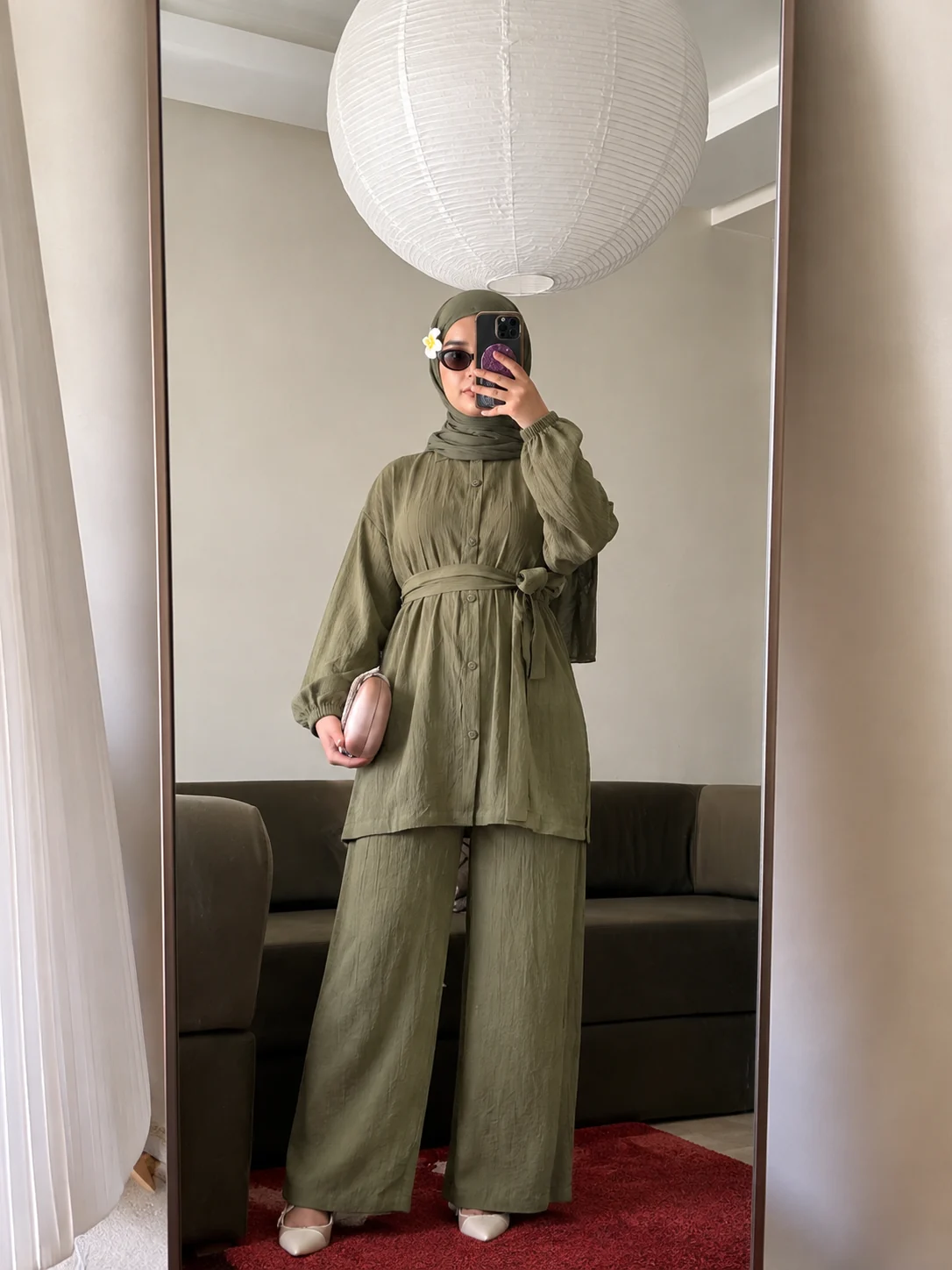 Ensemble olive green 3